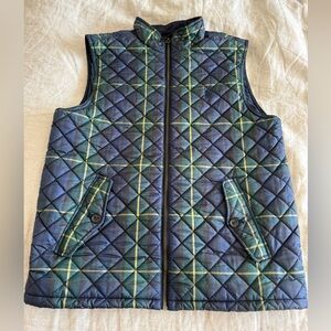 Polo Ralph Lauren Plaid Blue And Green Tartan Vest fits Women’s Small Kids XL
